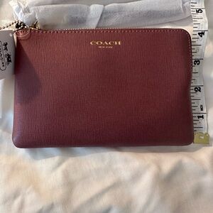 2 Coach Burgundy Wristlets -NWT